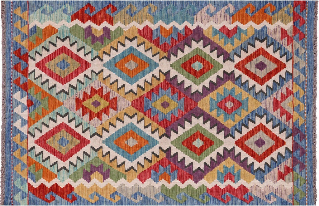 Wool On Wool Flat Weave Kilim Reversible Rug - Manhattan Rugs