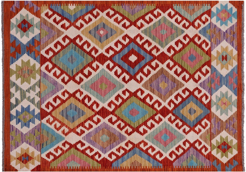 Wool On Wool Reversible Flat Weave Kilim Rug - Manhattan Rugs