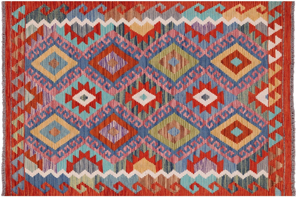 Flat Weave Kilim Reversible Wool On Wool Rug - Manhattan Rugs