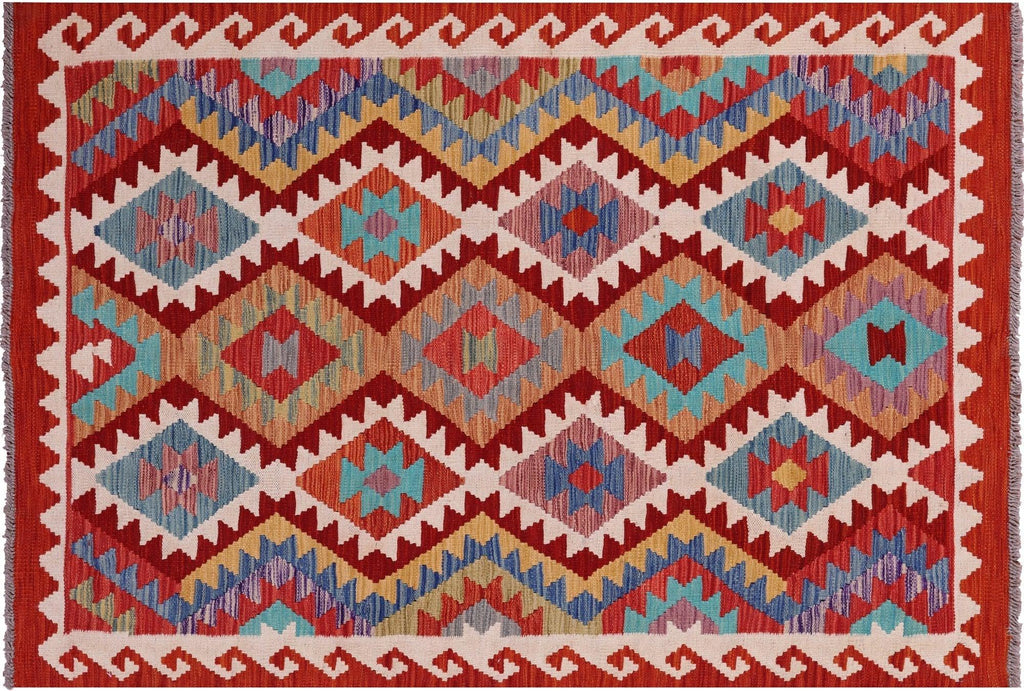 Reversible Kilim Flat Weave Wool On Wool Rug - Manhattan Rugs