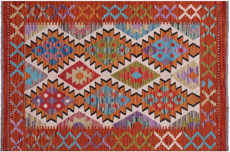 Kilim Flat Weave Reversible Wool On Wool Rug - Manhattan Rugs