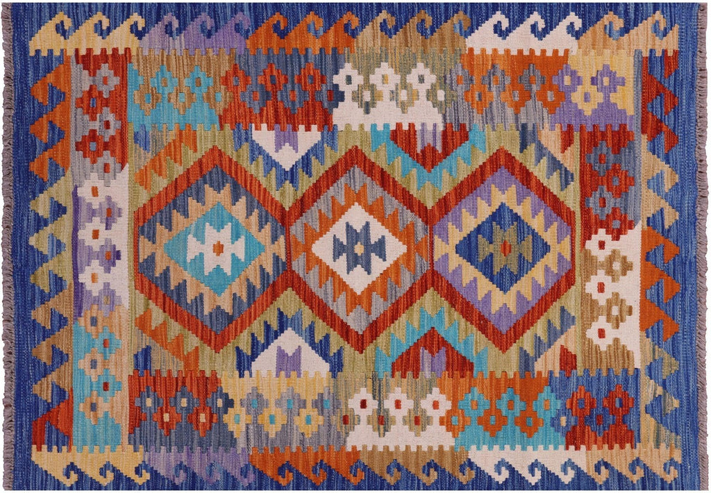 Wool On Wool Reversible Kilim Flat Weave Rug - Manhattan Rugs