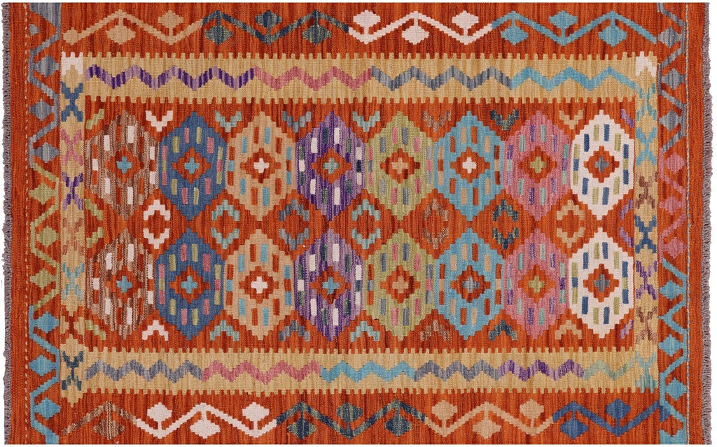 Flat Weave Kilim Reversible Wool On Wool Rug - Manhattan Rugs