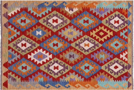Reversible Kilim Flat Weave Wool On Wool Rug - Manhattan Rugs