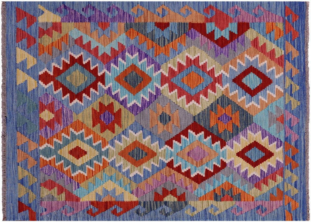Wool On Wool Reversible Kilim Flat Weave Rug - Manhattan Rugs