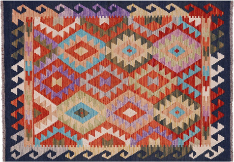Wool On Wool Flat Weave Kilim Reversible Rug - Manhattan Rugs