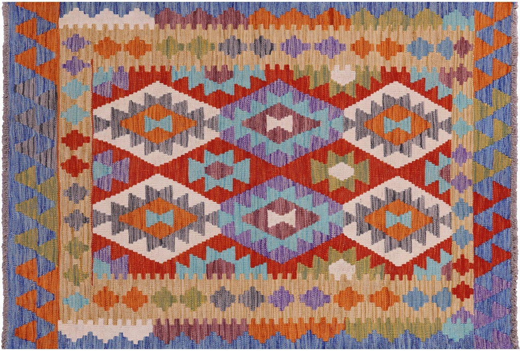 Flat Weave Kilim Reversible Wool On Wool Rug - Manhattan Rugs