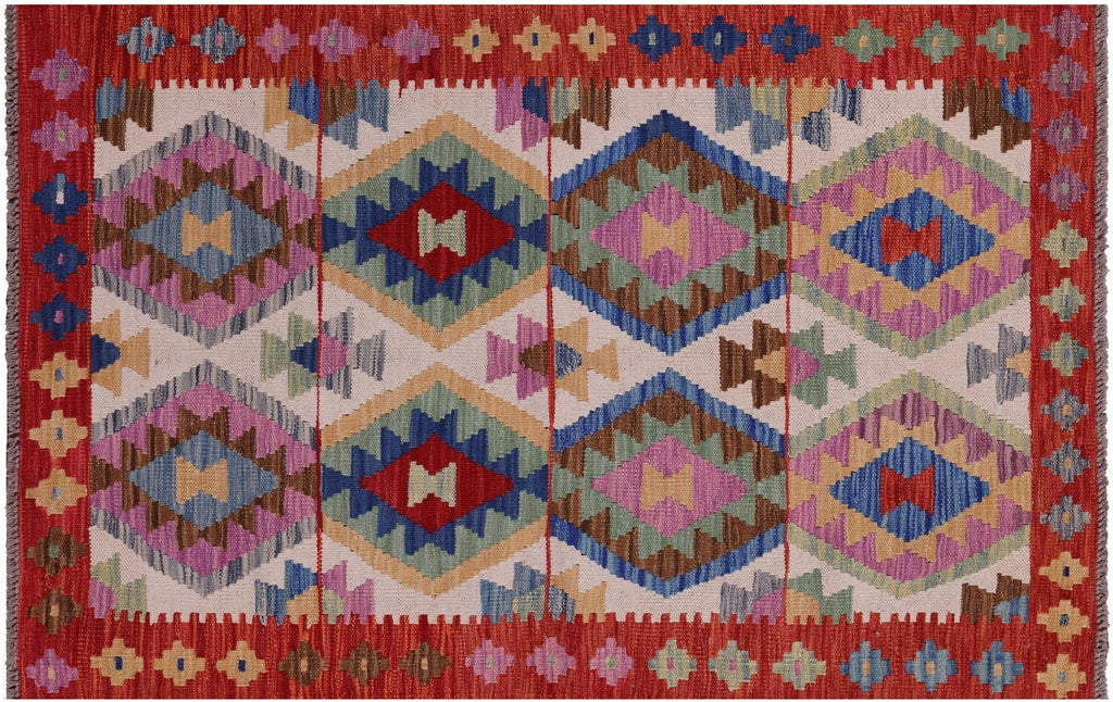 Flat Weave Kilim Reversible Wool On Wool Rug - Manhattan Rugs