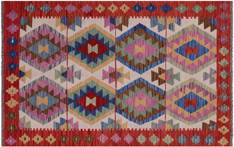 Flat Weave Kilim Reversible Wool On Wool Rug - Manhattan Rugs