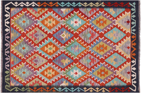 Reversible Kilim Flat Weave Wool On Wool Rug - Manhattan Rugs