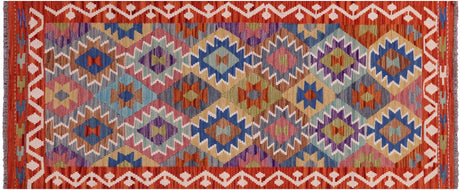 Runner Reversible Wool On Wool Kilim Flat Weave Rug - Manhattan Rugs
