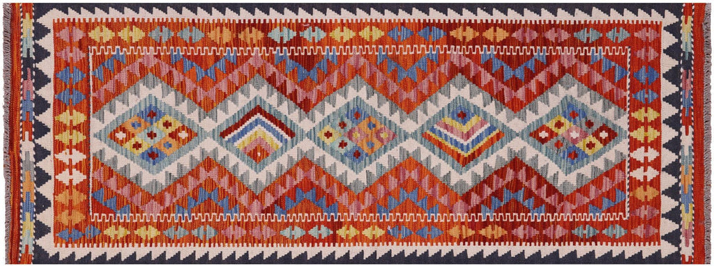 Runner Reversible Flat Weave Kilim Wool On Wool Rug - Manhattan Rugs