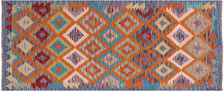 Runner Reversible Kilim Flat Weave Wool On Wool Rug - Manhattan Rugs