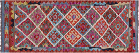 Runner Wool On Wool Flat Weave Kilim Reversible Rug - Manhattan Rugs