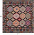Square Kilim Flat Weave Reversible Wool On Wool Rug - Manhattan Rugs