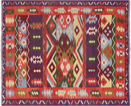 Reversible Kilim Flat Weave Wool On Wool Rug - Manhattan Rugs
