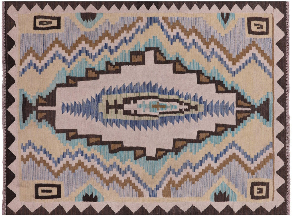 Wool On Wool Kilim Flat Weave Reversible Rug - Manhattan Rugs