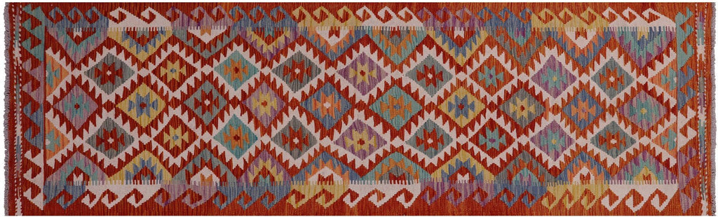 Runner Reversible Kilim Flat Weave Wool On Wool Rug - Manhattan Rugs