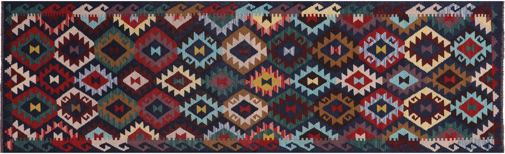 Runner Reversible Kilim Flat Weave Wool On Wool Rug - Manhattan Rugs