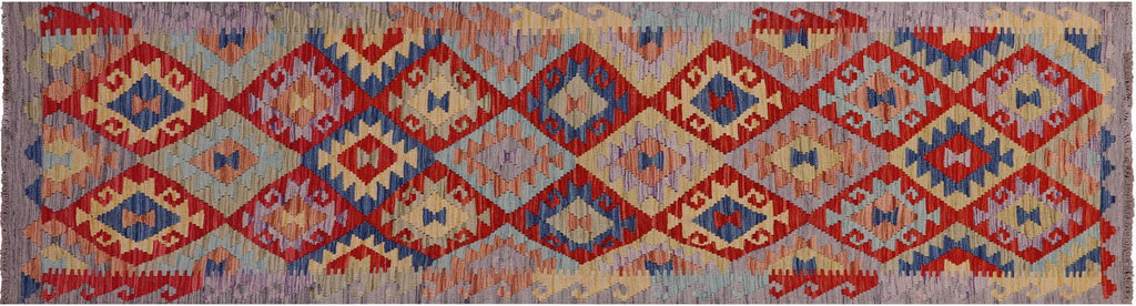 Runner Wool On Wool Reversible Kilim Flat Weave Rug - Manhattan Rugs