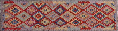 Runner Wool On Wool Reversible Kilim Flat Weave Rug - Manhattan Rugs