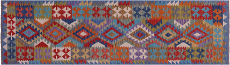 Runner Kilim Flat Weave Wool On Wool Reversible Rug - Manhattan Rugs