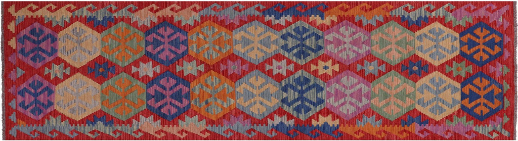 Runner Wool On Wool Kilim Flat Weave Reversible Rug - Manhattan Rugs