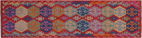 Runner Wool On Wool Kilim Flat Weave Reversible Rug - Manhattan Rugs