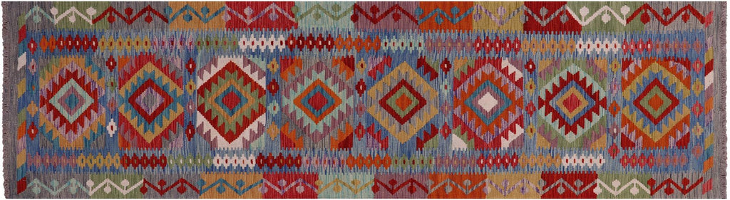 Runner Kilim Flat Weave Wool On Wool Reversible Rug - Manhattan Rugs