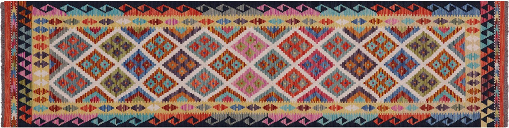 Kilim Flat Weave Reversible Wool On Wool Runner Rug - Manhattan Rugs