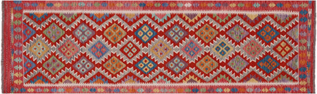 Runner Reversible Kilim Flat Weave Wool On Wool Rug - Manhattan Rugs