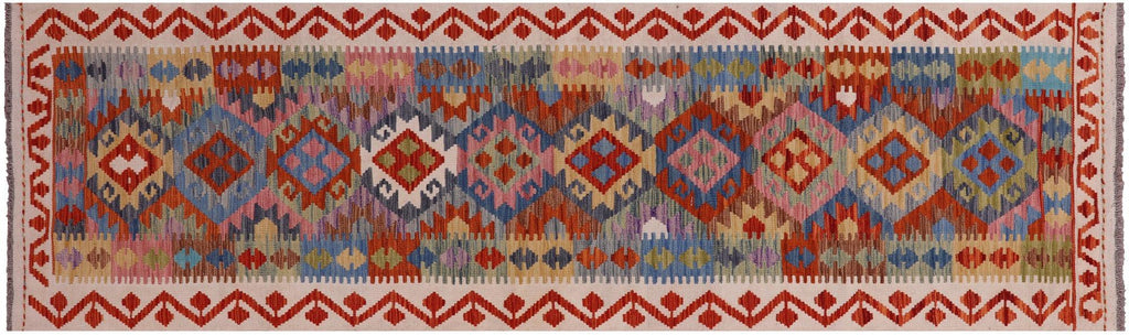 Runner Reversible Wool On Wool Kilim Flat Weave Rug - Manhattan Rugs