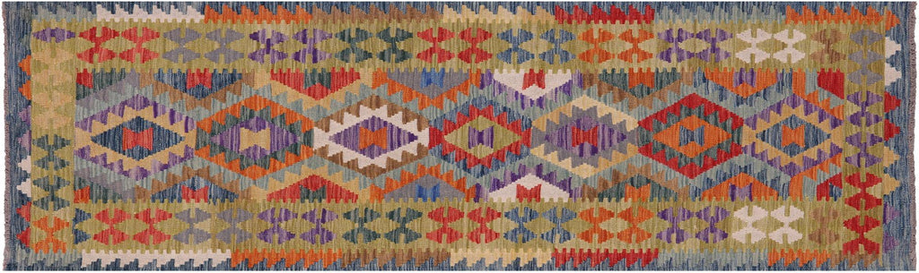 Runner Wool On Wool Kilim Flat Weave Reversible Rug - Manhattan Rugs