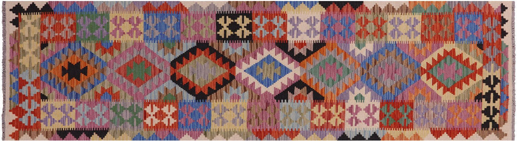 Runner Reversible Kilim Flat Weave Wool On Wool Rug - Manhattan Rugs