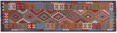 Runner Kilim Flat Weave Reversible Wool On Wool Rug - Manhattan Rugs
