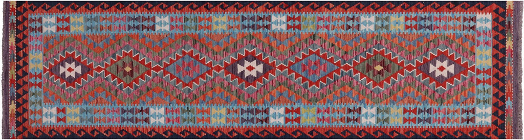 Runner Wool On Wool Kilim Flat Weave Reversible Rug - Manhattan Rugs