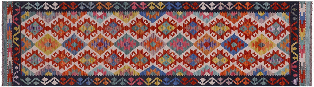 Runner Reversible Kilim Flat Weave Wool On Wool Rug - Manhattan Rugs