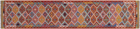 Runner Wool On Wool Reversible Kilim Flat Weave Rug - Manhattan Rugs