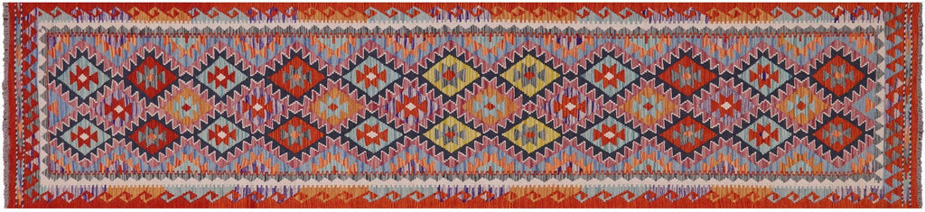 Runner Wool On Wool Reversible Kilim Flat Weave Rug - Manhattan Rugs