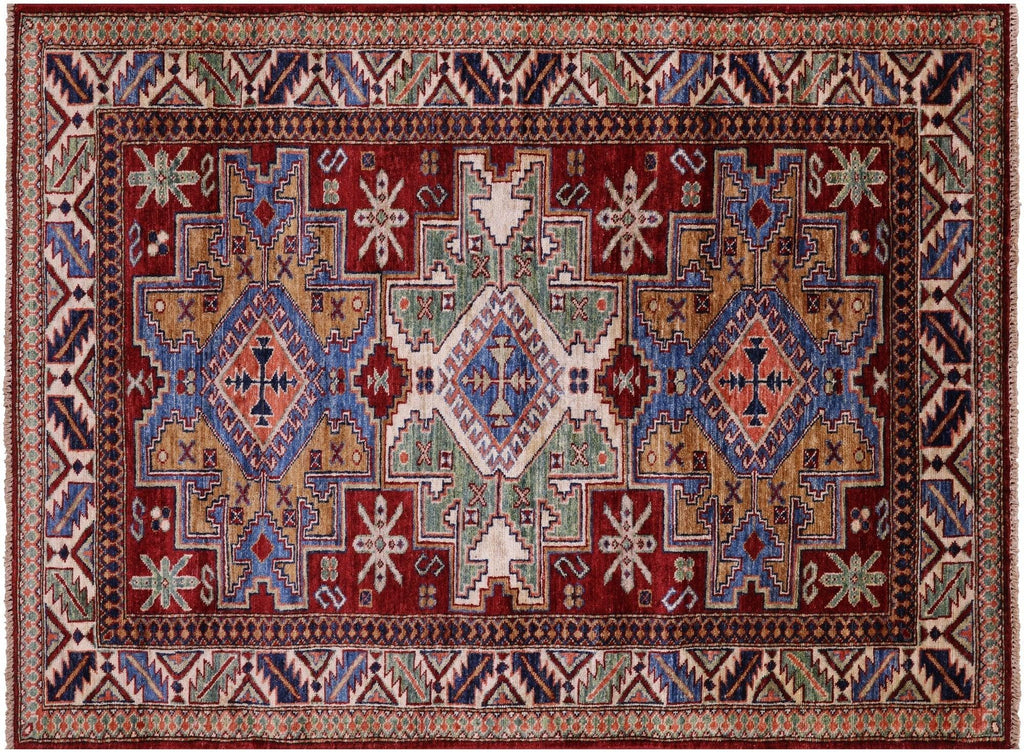Handmade Super Kazak Wool Rug - Manhattan Rugs