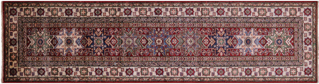 Super Kazak Hand Knotted Wool Runner Rug - Manhattan Rugs