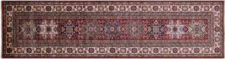 Super Kazak Hand Knotted Wool Runner Rug - Manhattan Rugs