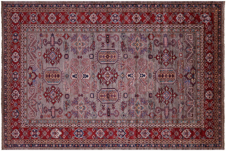 Super Kazak Geometric Handmade Wool Rug - Manhattan Rugs
