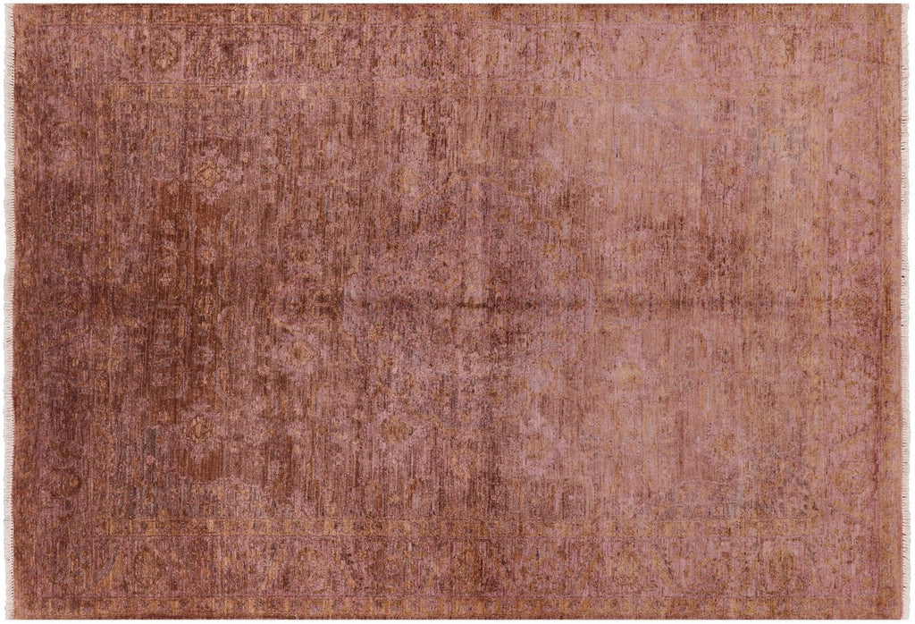 Overdyed Full Pile Hand Knotted Wool Rug - Manhattan Rugs