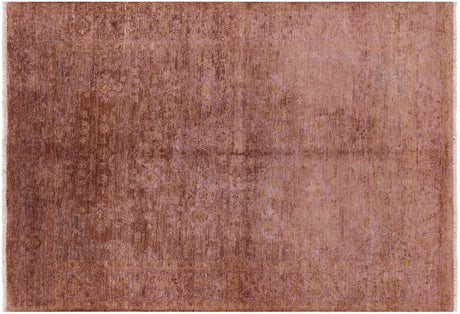 Overdyed Full Pile Hand Knotted Wool Rug - Manhattan Rugs