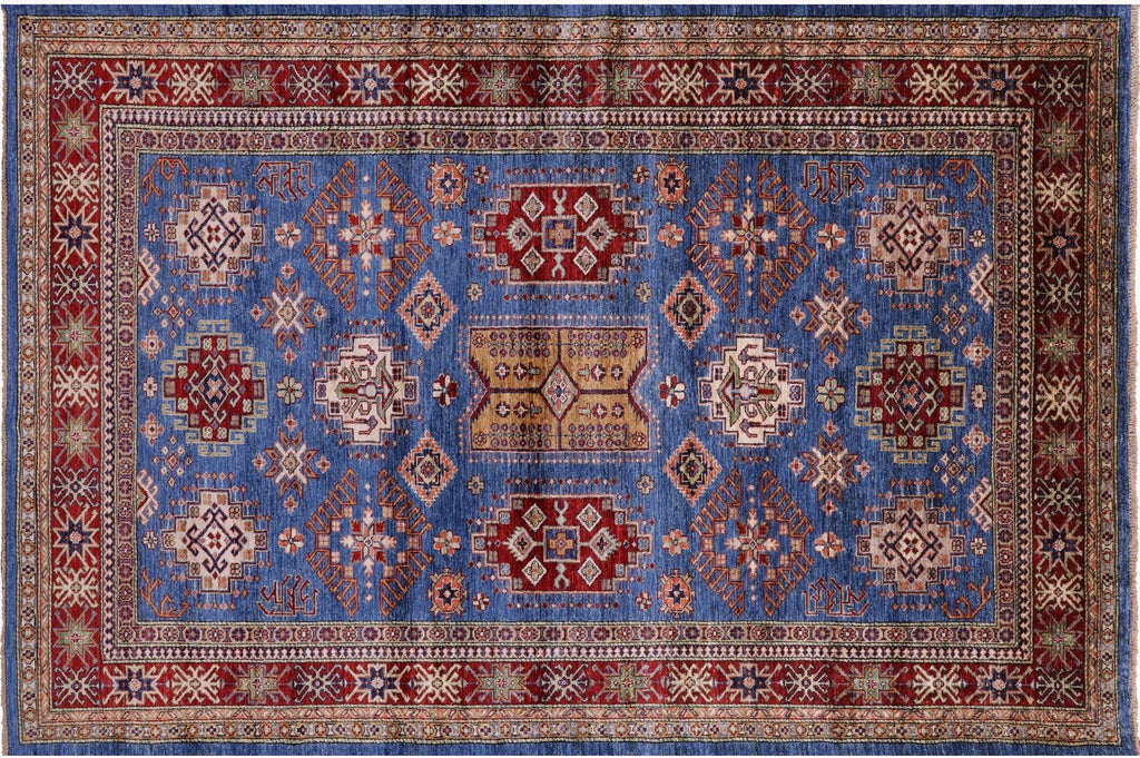 Super Kazak Geometric Handmade Wool Rug - Manhattan Rugs