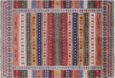 Hand Knotted Tribal Persian Gabbeh Wool Rug - Manhattan Rugs