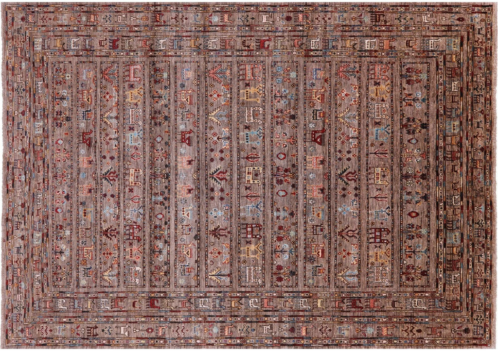 Tribal Persian Gabbeh Hand-Knotted Wool Rug - Manhattan Rugs