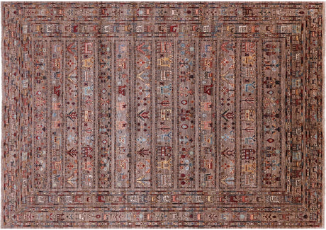 Tribal Persian Gabbeh Hand-Knotted Wool Rug - Manhattan Rugs