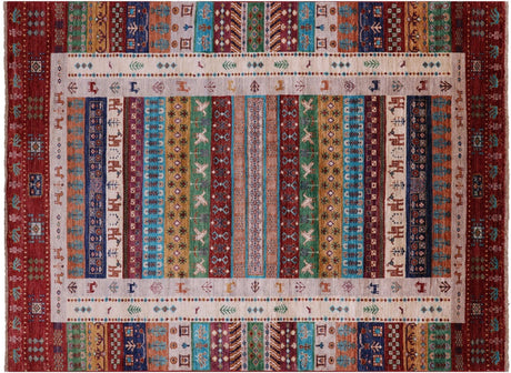 Persian Gabbeh Tribal Handmade Wool Rug - Manhattan Rugs